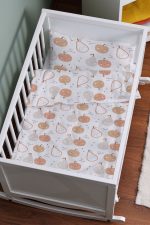 Organik Anne Yanı Nevresim Takımı (60x100) - Minik Tatlı Meyveler