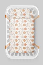 Organik Anne Yanı Nevresim Takımı (60x100) - Minik Tatlı Meyveler - Görsel 3