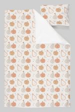 Organik Tek Kişilik Nevresim Takımı (160x220) - Minik Tatlı Meyveler - Görsel 3