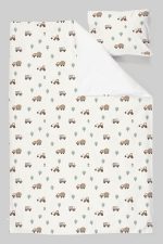 Organik Tek Kişilik Nevresim Takımı (160x220) - Küçük Mühendis Rüyası - Görsel 3