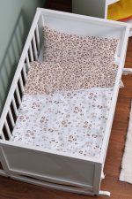 Organik Anne Yanı Nevresim Takımı (60x100) - Leopar Şıklığı