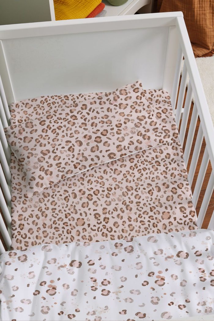 Organik Anne Yanı Nevresim Takımı (60x100) - Leopar Şıklığı - Görsel 2