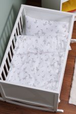 Organik Anne Yanı Nevresim Takımı (60x100) - Huzurlu Kanatlar