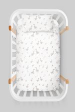 Organik Anne Yanı Nevresim Takımı (60x100) - Huzurlu Kanatlar - Görsel 3