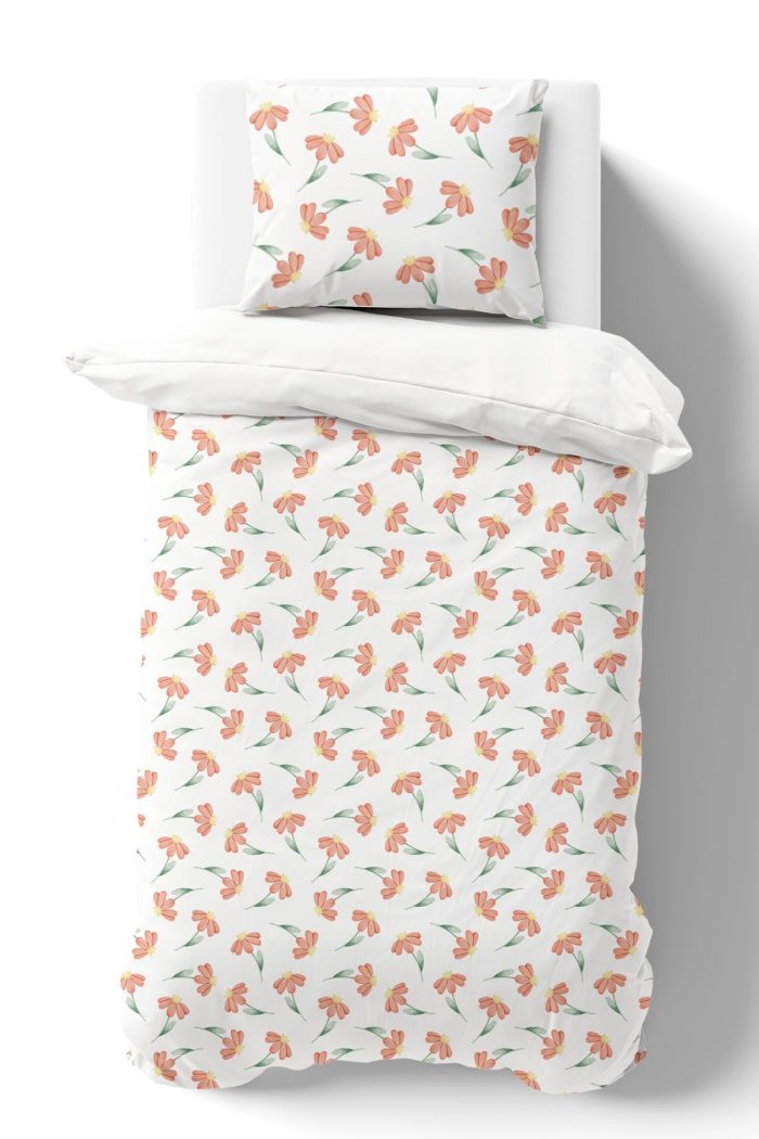 Organik Tek Kişilik Nevresim Takımı (160x220) - Doğa Sevgisi - Görsel 2