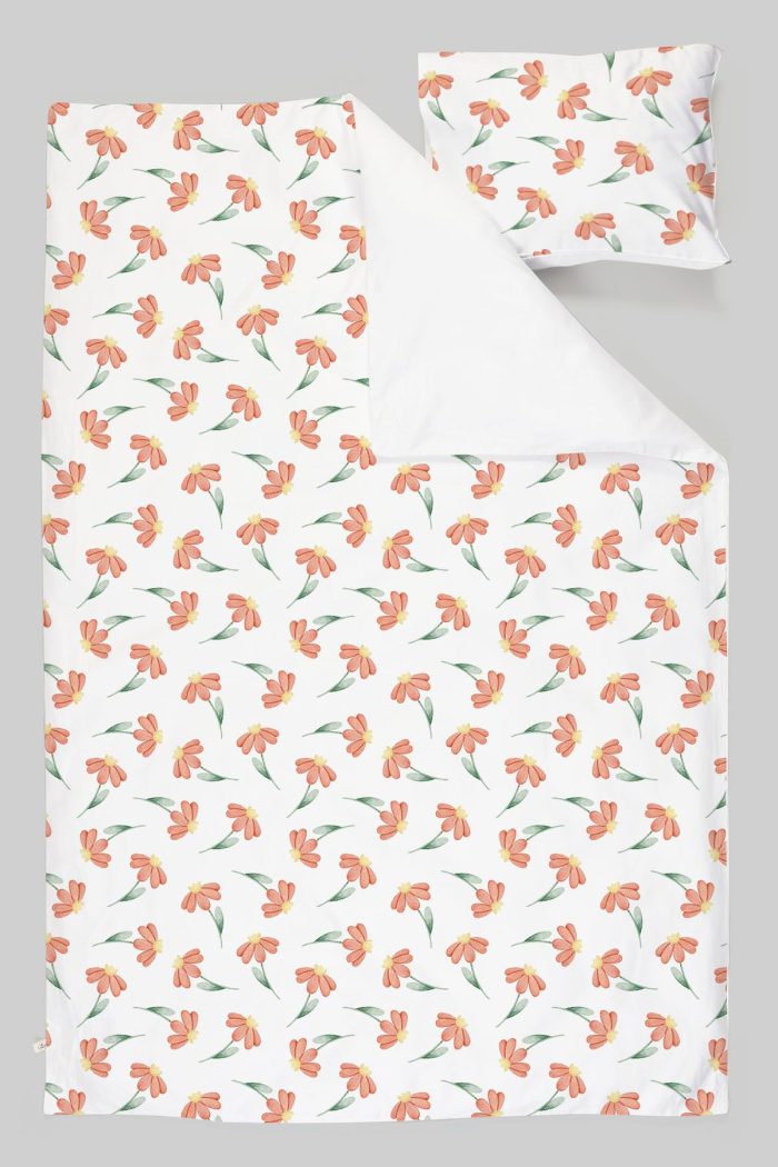 Organik Tek Kişilik Nevresim Takımı (160x220) - Doğa Sevgisi - Görsel 3