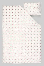 Organik Park Yatak Nevresim Takımı (80x120) - Kalp Yağmuru - Görsel 3