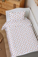 Organik Bebek Boy Nevresim Takımı (100x150) - Portakal Bahçesi