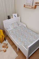 Organik Bebek Boy Nevresim Takımı (100x150) - Doğanın Minik Sesleri - Görsel 2