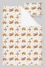 Organik Tek Kişilik Nevresim Takımı (160x220) - Uçan Hayal - Görsel 3