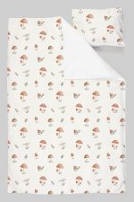 Organik Tek Kişilik Nevresim Takımı (160x220) - Doğal Mantarlar - Görsel 3