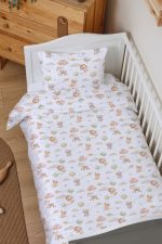 Organik Çarşaflı Bebek Nevresim Takımı (100x150) - Küçük Kaşifler