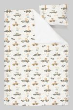 Organik Tek Kişilik Nevresim Takımı (160x220) - Minik Yarışçılar - Görsel 3