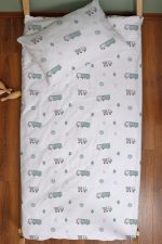 Organik Montessori Nevresim Seti (100x200) - Şehir Macerası - Görsel 3