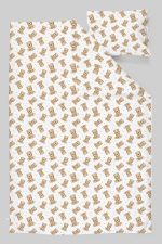 Organik Çarşaflı Park Yatak Nevresim Takımı (80x120) - Tatlı Ayıcık - Görsel 3