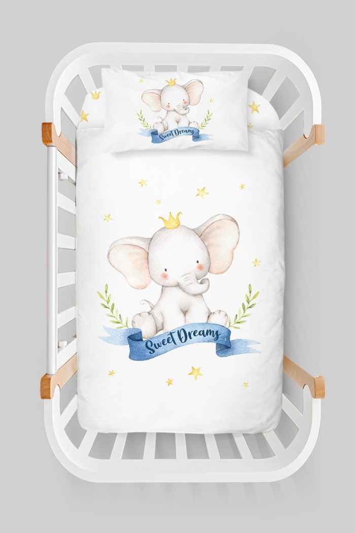 Organik Anne Yanı Nevresim Takımı (60x100) - Kraliyet Düşleri - Görsel 3