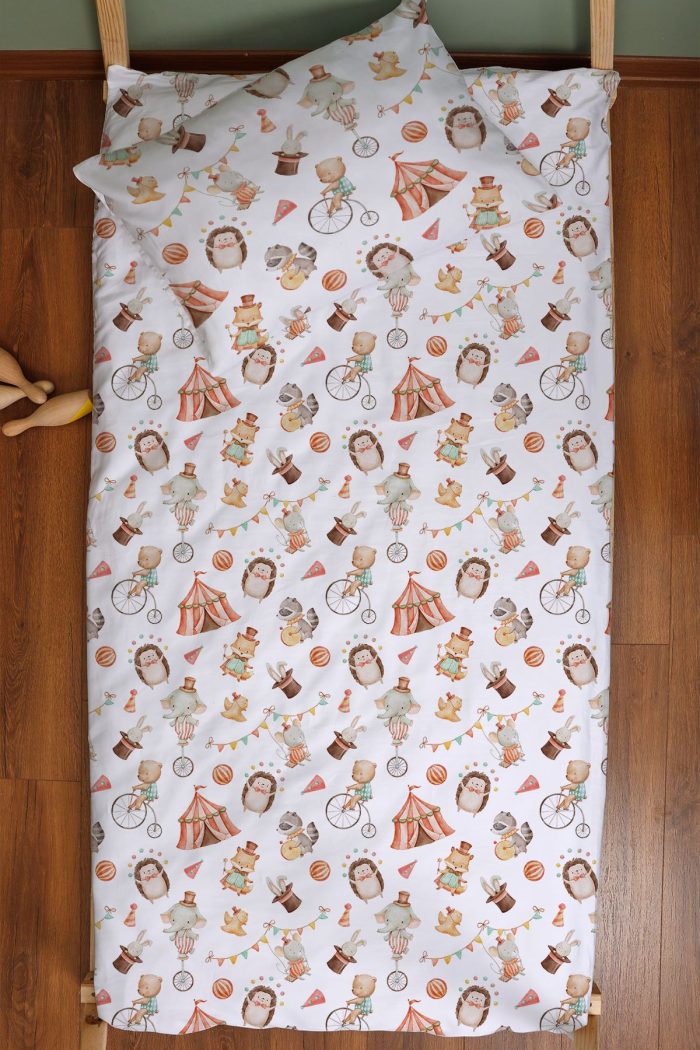 Organik Montessori Nevresim Seti (100x200) - Sihirli Minik Akrobasi - Görsel 3