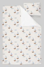 Organik Tek Kişilik Nevresim Takımı (160x220) - Yelken Rüyası - Görsel 3