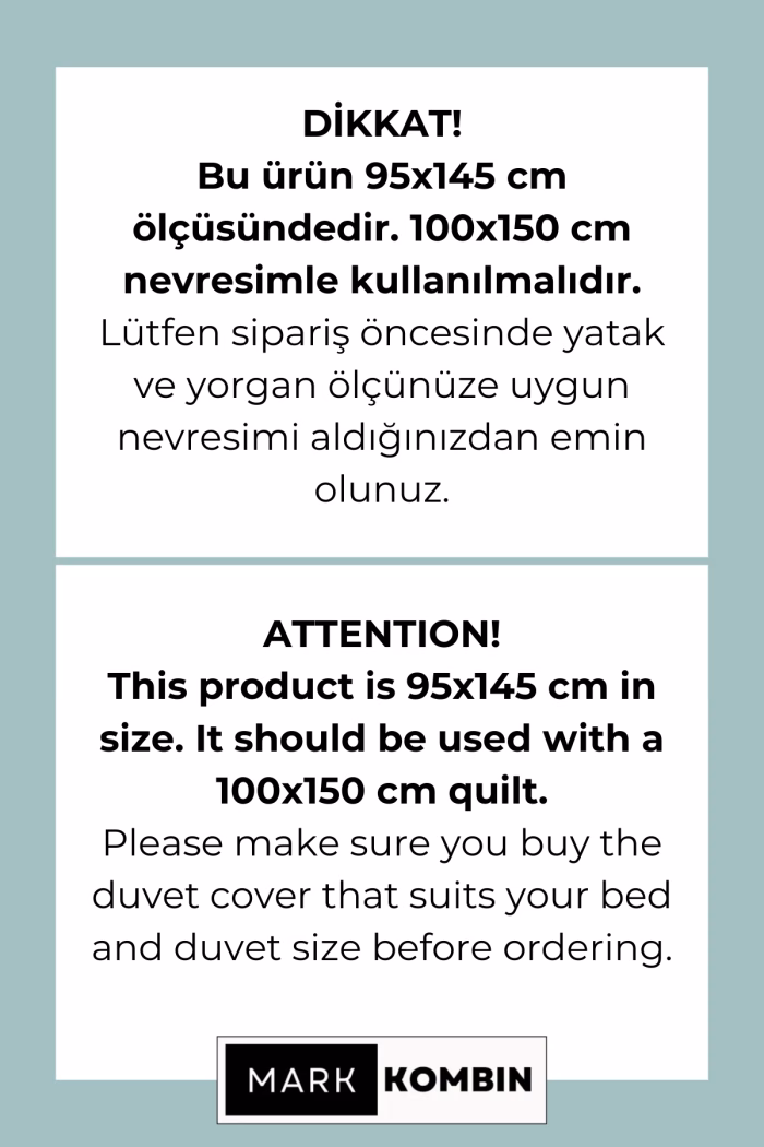 Park Yatak Kapitoneli Pamuk Saten Yorgan – 75X115 cm - Görsel 5